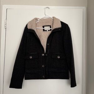 Grey Jacket with Cream Lining